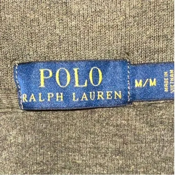 Polo Ralph Lauren Men's Quarter Zip Pullover Sweater Olive Colored Size Medium - Picture 6 of 9